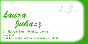 laura juhasz business card
