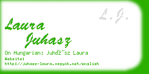 laura juhasz business card